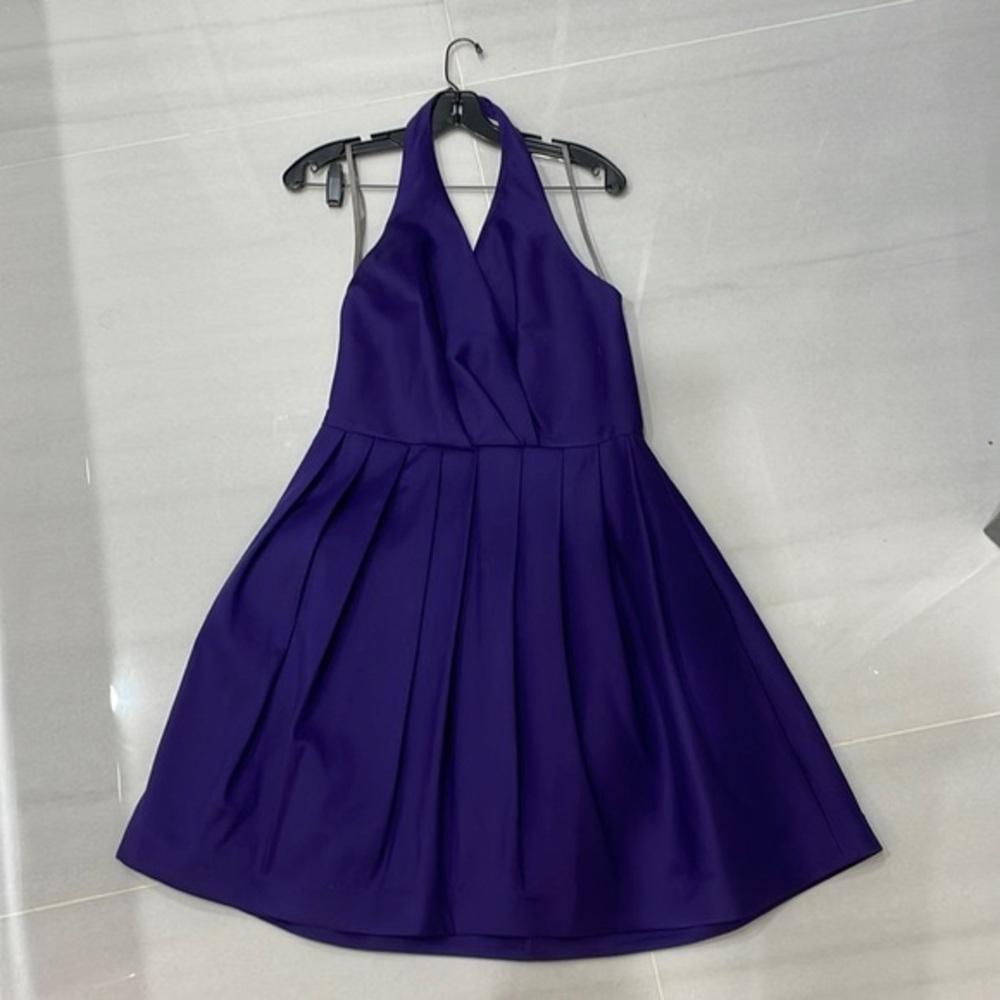 Halston Heritage Purple Mini Dress